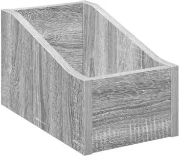vidaXL LP Plattenbox Sonoma-Grau, Holzwerkstoff, 18x32x18cm