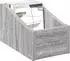 vidaXL LP Plattenbox Sonoma-Grau, Holzwerkstoff, 18x32x18cm