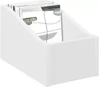 vidaXL LP Plattenbox Wei&szlig; 18 x 32 x 18 cm Holzwerkstoff