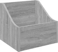 vidaXL LP Plattenbox Sonoma-Grau 37 x 33 x 32 cm Holzwerkstoff