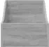 vidaXL LP Plattenbox Sonoma-Grau, Holzwerkstoff, 37x33x32cm