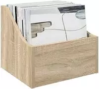 vidaXL LP Plattenbox 2 stk. Sonoma-Eiche 37 x 33 x 32 cm Holzwerkstoff