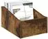 vidaXL LP Plattenbox Räuchereiche, Holzwerkstoff, 23x33x16cm