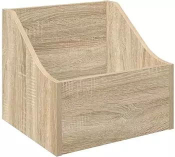 vidaXL LP Plattenbox Sonoma-Eiche 37x33x32cm Holzwerkstoff