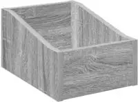 vidaXL LP Plattenbox Sonoma-Grau 23 x 33 x 16 cm Holzwerkstoff