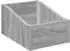 vidaXL LP Plattenbox Sonoma-grau, Holzwerkstoff, 23x33x16cm