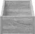 vidaXL LP Plattenbox Sonoma-grau, Holzwerkstoff, 23x33x16cm