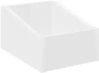 vidaXL LP Plattenbox Wei&szlig; 23 x 33 x 16 cm Holzwerkstoff
