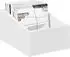 vidaXL LP Plattenbox weiß 23x33x16cm Holzwerkstoff