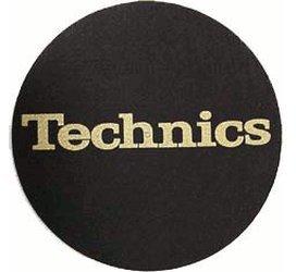 Technics Slipmat Black/Gold-Logo