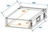 Roadinger Rack Profi 2HE 45cm schwarz (30109095)
