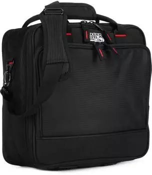 Gator Cases gepolsterte Nylon-Transporttasche für Mischpult/Geräte mit abnehmbarem Riemen; 30 x 30 x 14 cm (G-MIXERBAG-1212) Schwarz