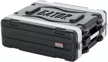 Gator Cases Leichtes geformtes 3U-Rack-Gehäuse mit hochbelastbaren Verschlüssen; geringe Tiefe von 36 cm 3U (GR-3S)