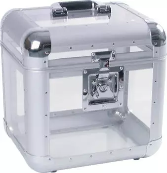 Roadinger Platten-Koffer ALU 75/25, abgerundet, Acryl transparent (30110038)