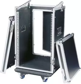 DAP Combi Flightcase 19" 16HE + 10HE Aufsatz, schwarz