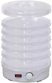 vidaXL Dörrgerät, rund, 250W, 6 Ablagen