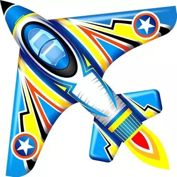 LuxusKollektion Kids Kites Kampfdrachen, Stranddrachen, blau