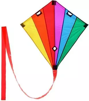 Wolkenstürmer Racer Lenkdrachen regenbogen 90x90cm (1212)