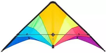 HQ Delta Hawk Neon-Rainbow Lenkdrachen Zweileiner 146x72cm (116005)