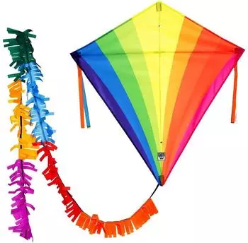 Wolkenstürmer Eddy Rainbow Kinderdrachen Einleiner 75x75cm (1136)
