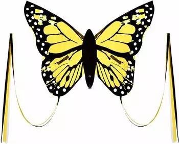 Wolkenstürmer Bella Butterfly Kinderdrachen gelb, 80x80cm (1164)