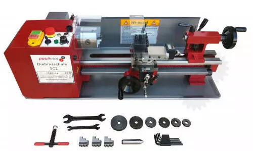 Paulimot Drehmaschine SIEG SC2 mit 80 mm Futter 400 mm Spitzenweite (2350230)