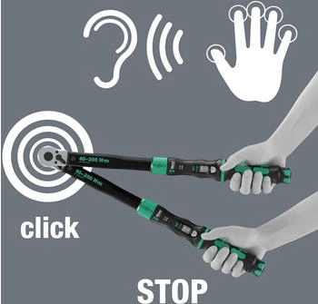 Wera Click-Torque Lock C 3 Drehmomentschl&uuml;ssel mit Umschaltknarre 1/2" 40-200 Nm (05075692001)