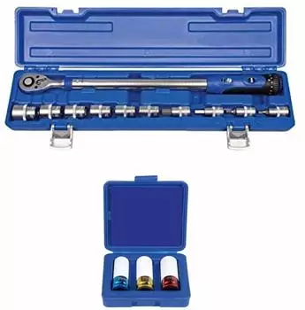 Projahn Reifenwechsel-Set 1/2" 14-tlg. Drehmomentschl&uuml;ssel + Schlag-Steckn&uuml;sse (394260-BUNDLE)