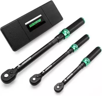 LuxusKollektion Drehmomentschl&uuml;ssel-Set 3-tlg. 1/4", 3/8", 1/2" (5-25Nm, 10-60Nm, 20-220Nm)
