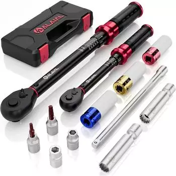 LuxusKollektion Drehmomentschlüssel-Set 1/2" & 3/8", 20-220Nm & 5-60Nm, 12-teilig