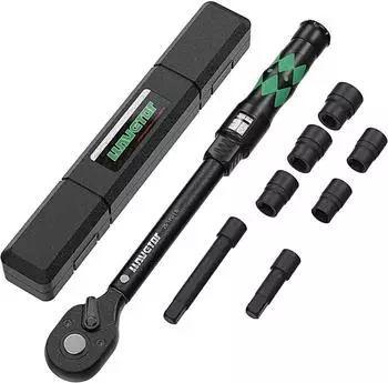LuxusKollektion Drehmomentschlüssel 1/2" 30-210Nm, 8-teilig, ±3% Genauigkeit