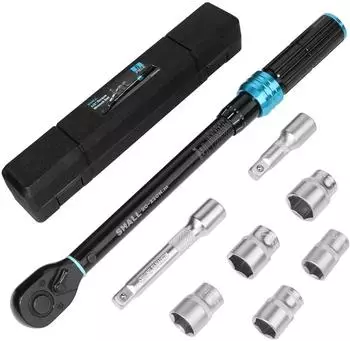 LuxusKollektion Drehmomentschlüssel-Set 7-tlg. 1/2" 20-220Nm mit Verlängerung