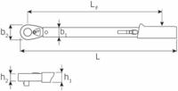 Stahlwille - Drehmomentschl&uuml;ssel Standard Manoskop 721 Quick 1/2" 40 - 200 Nm -