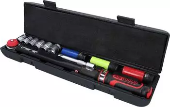 KS Tools Drehmomentschlüssel-Satz ERGOTORQUEprecision 1/2 Zoll, 20-200 Nm 11-tlg.