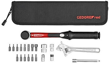 Gedore red Fahrrad Werkzeugset mit 1/4" Drehmomentschl&uuml;ssel 21-teilig (R21702021)