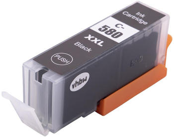 vhbw Tintenpatrone kompatibel mit Canon Pixma TS8152, TS8250, TS8251, TS8252, TS9150, TS9155, TS9550, TS9551C schwarz 27ml- + Chip