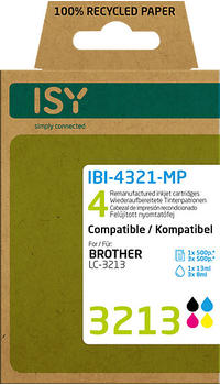 ISY IBI-4321-MP ersetzt Brother LC-3213 4er Pack