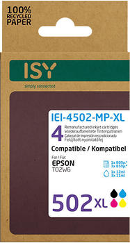 ISY IEI-4502-MP-XL ersetzt Epson 502XL 4er Pack