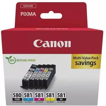 Canon PGI-580 PGBK/CLI-581 Multipack 5er Pack (2078C008)
