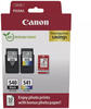 2 Canon Tinten 5225B013 Value Pack PG-540 + CL-541 4-farbig + Papier
