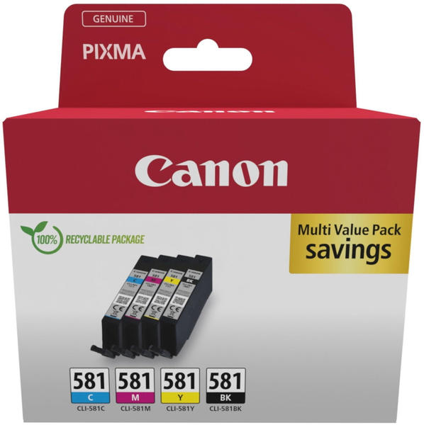 Canon CLI-581 Multipack 4er Pack (2103C007)
