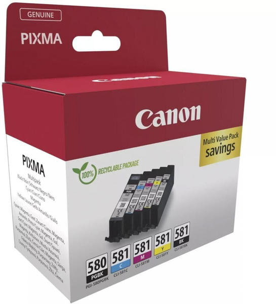 Canon PGI-580/CLI-581 Multipack 5er Pack (2078C007)