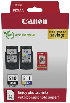 Canon PG-510/CL-511 Photo Value Pack (2970B017)