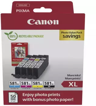 Canon CLI-581XL Photo Value Pack (2052C006)