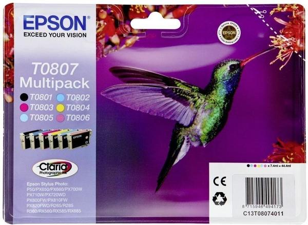 Epson T0807 Multipack 6-farbig (C13T08074010)