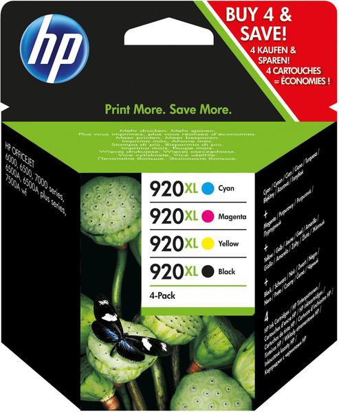 HP Nr. 920XL Multipack 4-farbig (C2N92AE)