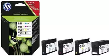 HP Nr. 950XL + Nr. 951XL Multipack 4-farbig (C2P43AE)