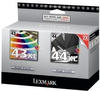 Lexmark 80D2966 43XL / 44XL Tintenpatrone schwarz und farbig hohe Kapazität...