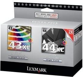 Lexmark Nr. 43 + Nr. 44 Doppelpack (80D2966)