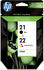 HP Nr.21+Nr.22 Multipack 4-farbig (SD367AE)